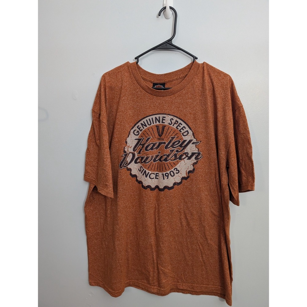 Z4 Harley Davidson Shirt Men XXLarge Orange Motorcycle genuine speed V-Twin
